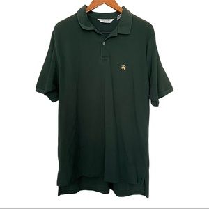 Vintage Brooks Brothers Golden Fleece Green Short Sleeve Polo Shirt Men’s Large